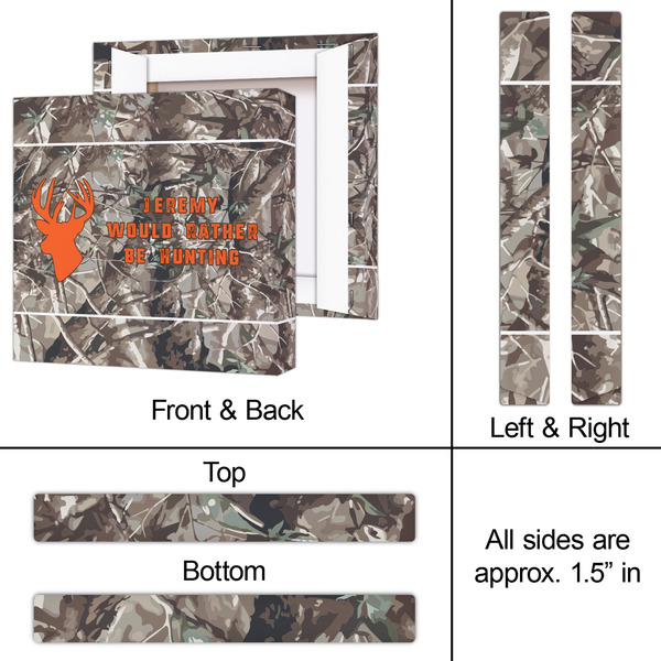 Hunting Camo 12x12 - Canvas Print - Approval