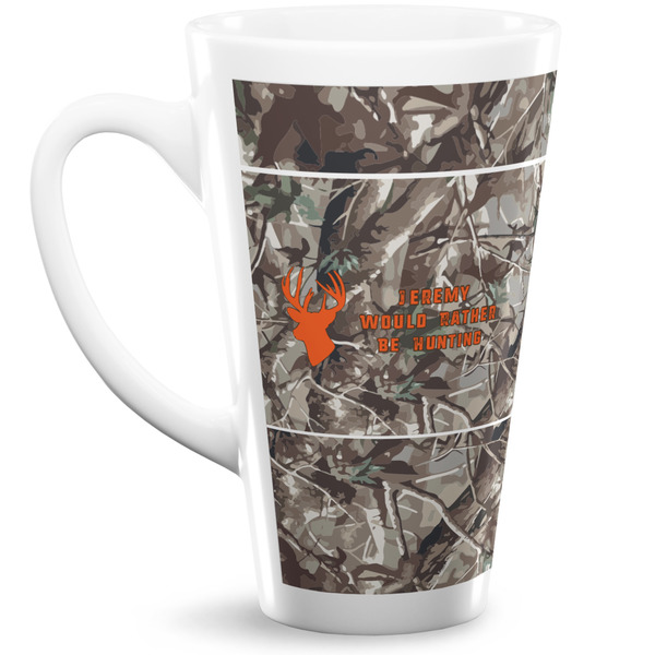 Custom Hunting Camo Latte Mug (Personalized)