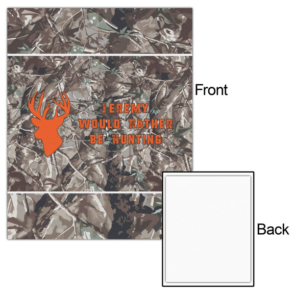Hunting Camo 16x20 - Matte Poster - Front & Back