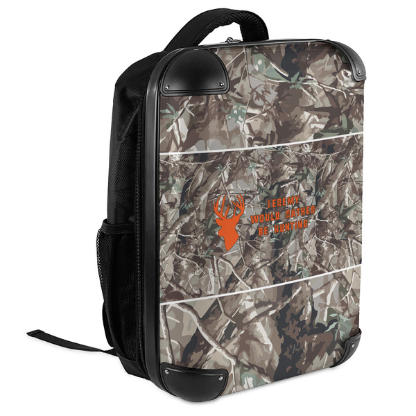 Hunting Camo 18" Hard Shell Backpacks - ANGLED VIEW