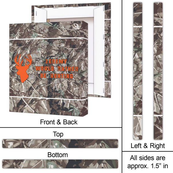 Hunting Camo 20x24 - Canvas Print - Approval