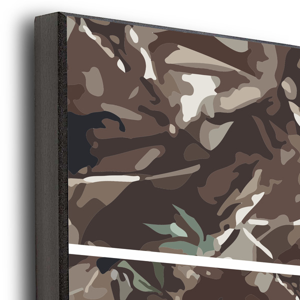 Hunting Camo 20x24 Wood Print - Closeup