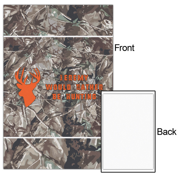 Hunting Camo 20x30 - Matte Poster - Front & Back