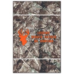 Hunting Camo Wood Print - 20x30 (Personalized)