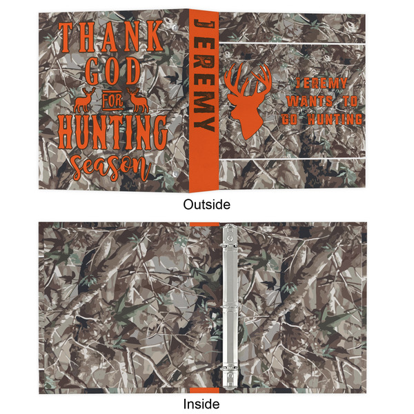 Hunting Camo 3 Ring Binders - Full Wrap - 1" - APPROVAL