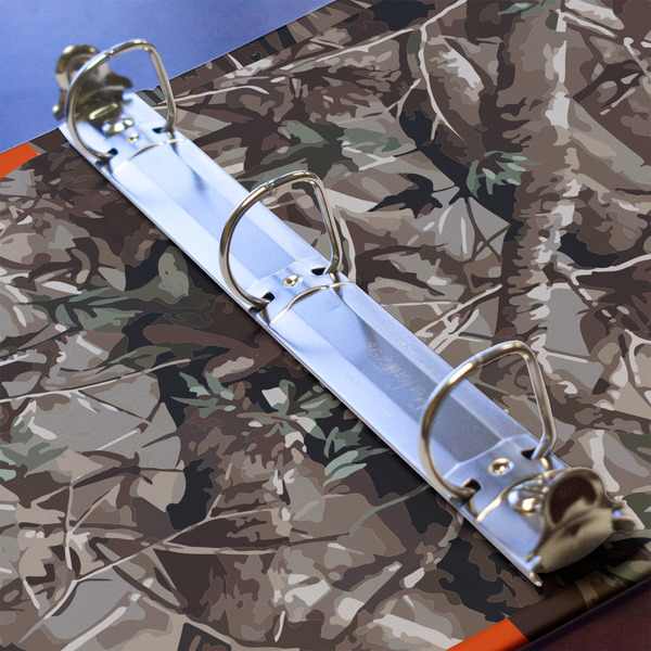 Hunting Camo 3 Ring Binders - Full Wrap - 1" - DETAIL