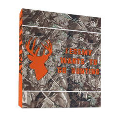 Hunting Camo 3 Ring Binder - Full Wrap - 1" (Personalized)