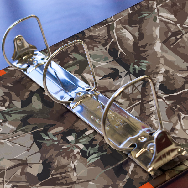 Hunting Camo 3 Ring Binders - Full Wrap - 2" - DETAIL