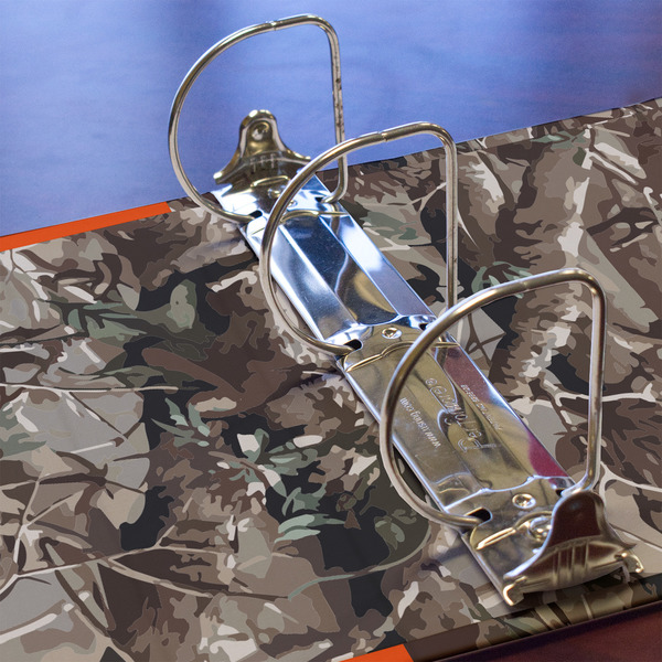 Hunting Camo 3 Ring Binders - Full Wrap - 3" - DETAIL