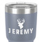 Hunting Camo 30 oz Stainless Steel Ringneck Tumbler - Grey - Close Up
