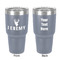 Hunting Camo 30 oz Stainless Steel Tumbler - Grey - Double-Sided (Personalized)