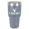 Hunting Camo 30 oz Stainless Steel Ringneck Tumbler - Grey - Front