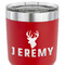 Hunting Camo 30 oz Stainless Steel Ringneck Tumbler - Red - CLOSE UP
