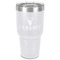 Hunting Camo 30 oz Stainless Steel Ringneck Tumbler - White - Front
