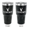 Hunting Camo 30 oz Stainless Steel Tumbler - Black - Double Sided (Personalized)