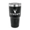 Hunting Camo 30 oz Stainless Steel Ringneck Tumblers - Black - FRONT