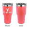 Hunting Camo 30 oz Stainless Steel Ringneck Tumblers - Coral - Single Sided - APPROVAL
