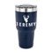 Hunting Camo 30 oz Stainless Steel Tumbler - Navy - Single Sided (Personalized)