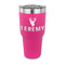 Hunting Camo 30 oz Stainless Steel Tumbler - Pink - Single Sided (Personalized)