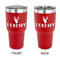 Hunting Camo 30 oz Stainless Steel Tumbler - Red - Double Sided (Personalized)