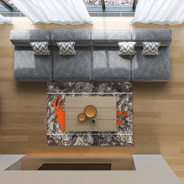 Hunting Camo 5'x7' Indoor Area Rugs - IN CONTEXT