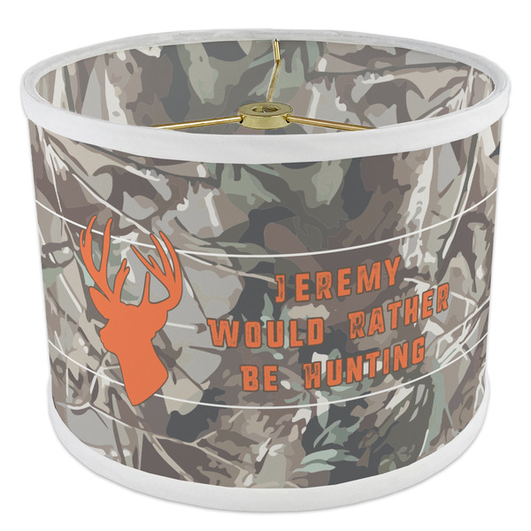 Hunting Camo 8" Drum Lampshade - ANGLE Poly-Film