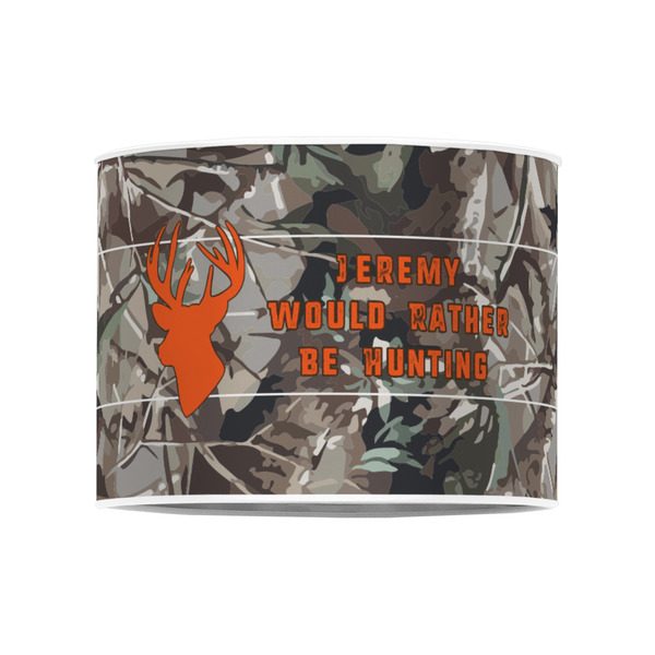 Hunting Camo 8" Drum Lampshade - FRONT (Poly Film)