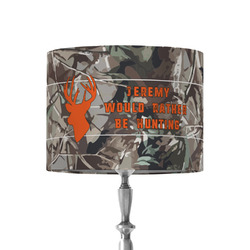 Hunting Camo 8" Drum Lamp Shade - Fabric (Personalized)