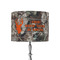 Hunting Camo 8" Drum Lampshade - ON STAND (Fabric)