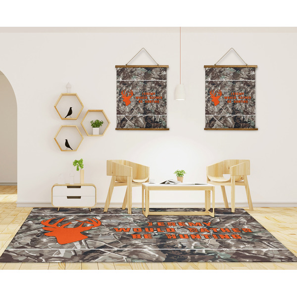 Hunting Camo 8'x10' Indoor Area Rugs - IN CONTEXT