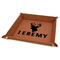 Hunting Camo 9" x 9" Leatherette Snap Up Tray - FOLDED