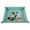 Hunting Camo 9" x 9" Teal Leatherette Snap Up Tray - STYLED