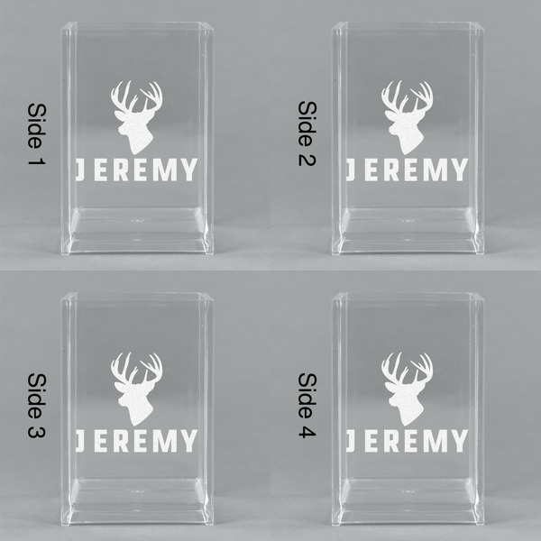 Hunting Camo Acrylic Pen Holder - All Sides