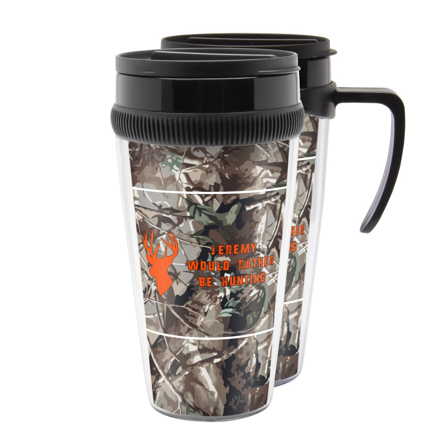 Custom Hunting Camo Acrylic Travel Mug (Personalized) YouCustomizeIt