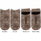 Hunting Camo Adult Ankle Socks - Double Pair - Front and Back - Apvl