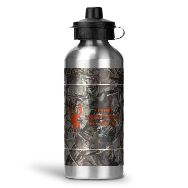 Custom Hunting Camo Water Bottles - 20 oz - Aluminum (Personalized)
