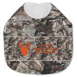 Hunting Camo Jersey Knit Baby Bib w/ Name or Text