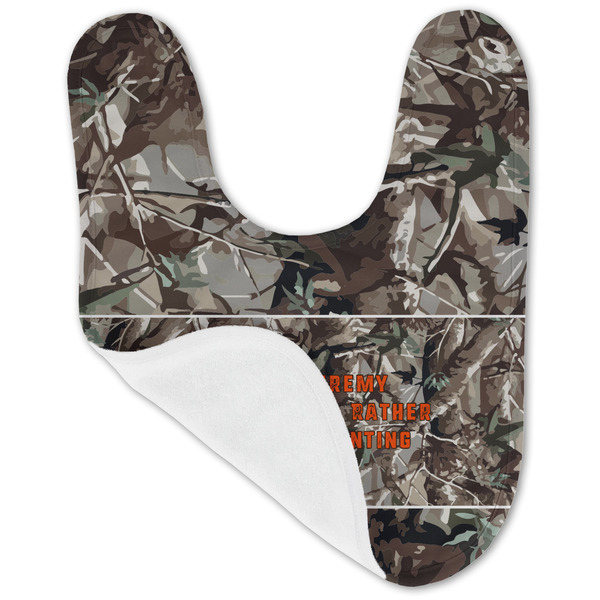 Hunting Camo Baby Bib - AFT folded