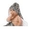 Hunting Camo Baby Hooded Towel on Child