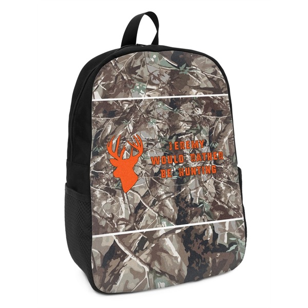 Custom Hunting Camo Kids Backpack (Personalized)