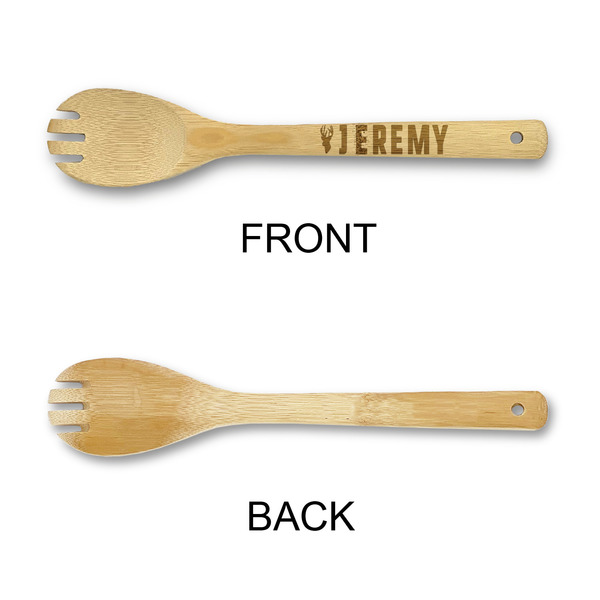 Hunting Camo Bamboo Sporks - Single Sided - APPROVAL