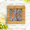 Hunting Camo Bamboo Trivet with 6" Tile - LIFESTYLE