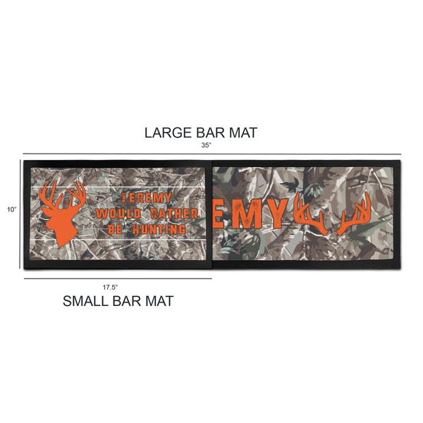 Hunting Camo Bar Mats - Sizing Chart