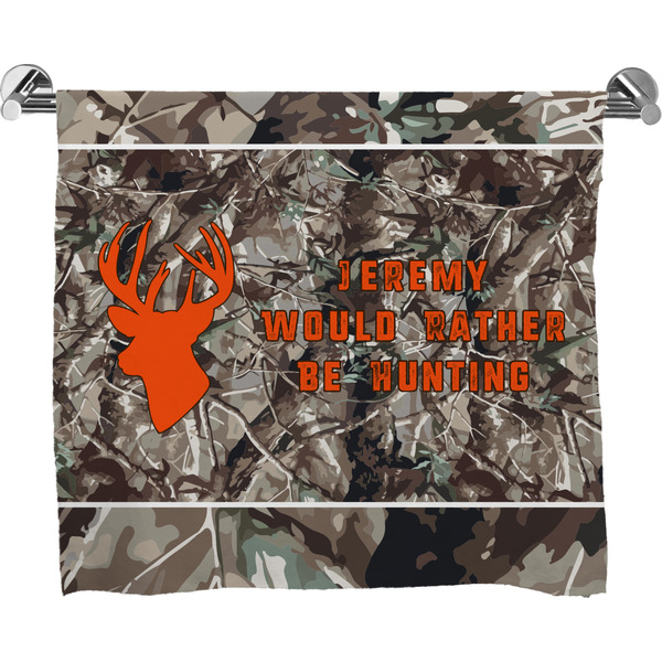 Custom Hunting Camo Bath Towel (Personalized)