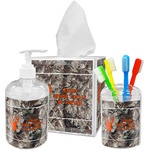 Hunting Camo Acrylic Bathroom Accessories Set w/ Name or Text