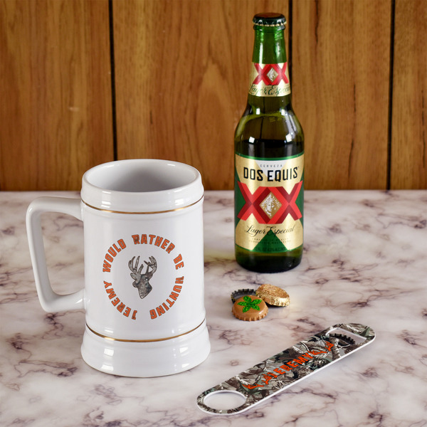 Hunting Camo Beer Stein - In Context