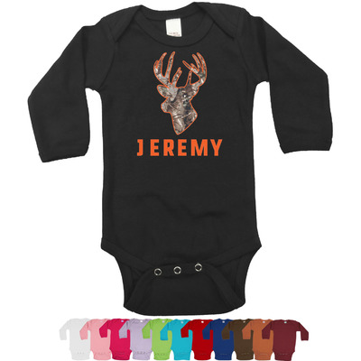 Hunting Camo Long Sleeves Bodysuit - 12 Colors (Personalized)