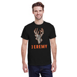 Hunting Camo T-Shirt - Black - Small (Personalized)