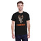 Hunting Camo Black Crew T-Shirt on Model - Front