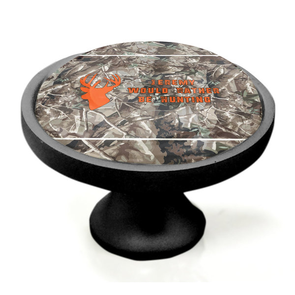 Hunting Camo Black Custom Cabinet Knob (Side)